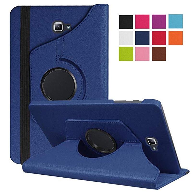 Capa De Tablet De Couro Pu Com Rotação De 360 Graus + Caneta Grátis ...