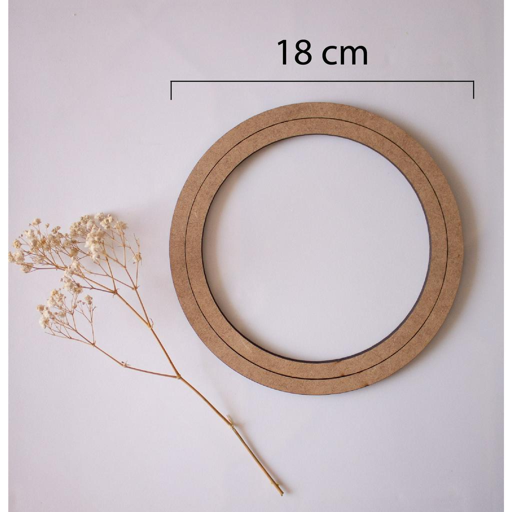 Bastidor De Mdf - 18 Cm - Bordado livre e outros artesanatos