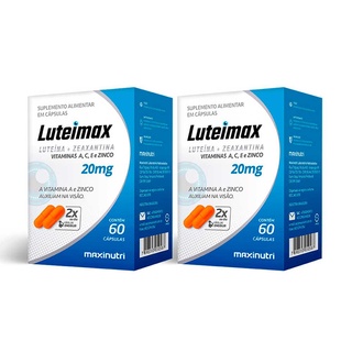 Kit 02 Luteimax Luteína e Zeaxantina 20mg 60 Caps Maxinutri