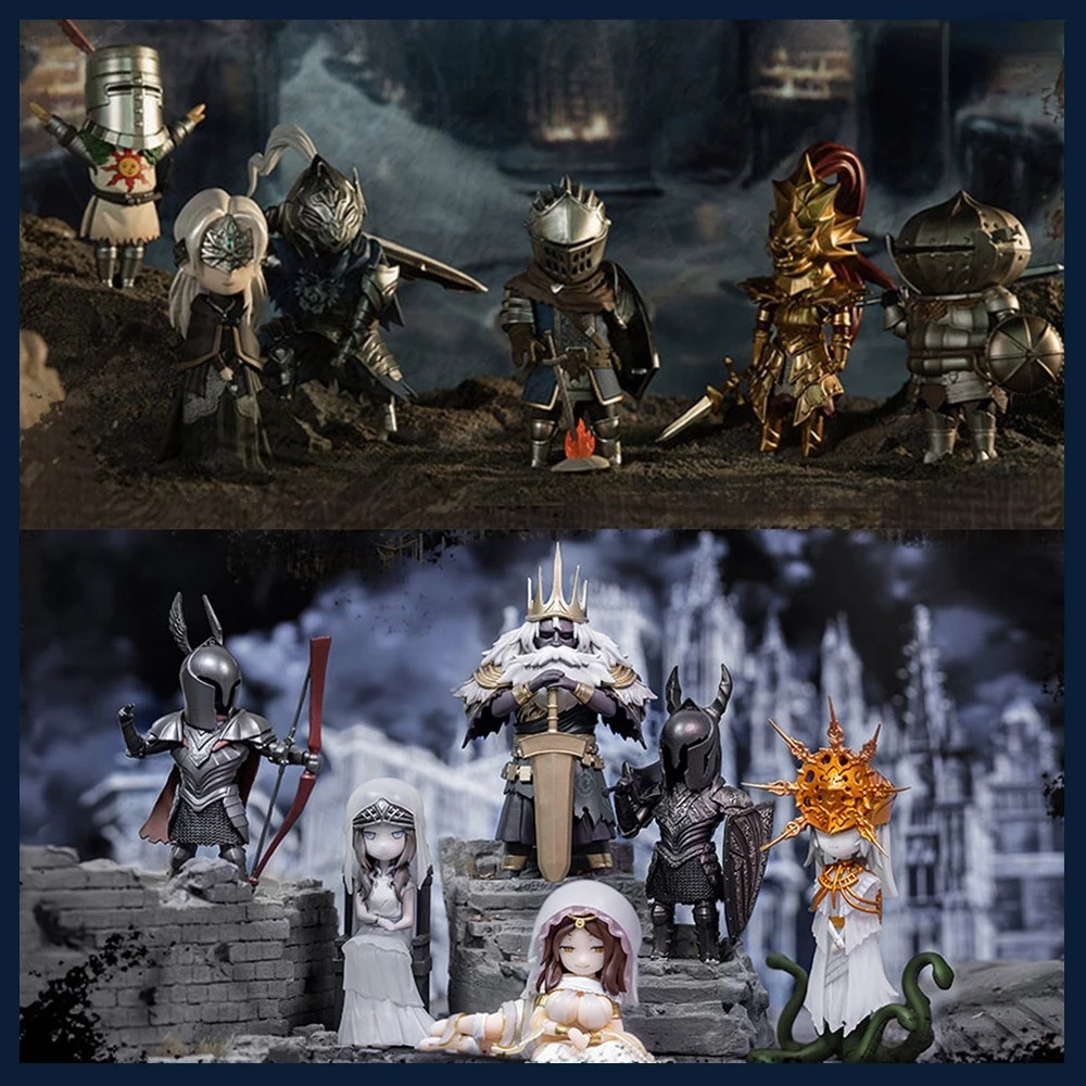 9-11cm Dark Souls 1 2 3 q posket action figure boneco magician solaire praise the sun Fire keeper