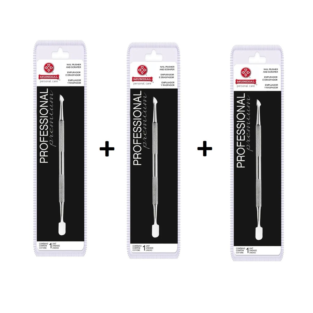 Espátula Mundial Empurrador e Raspador- 371M (KIT C/ 3)