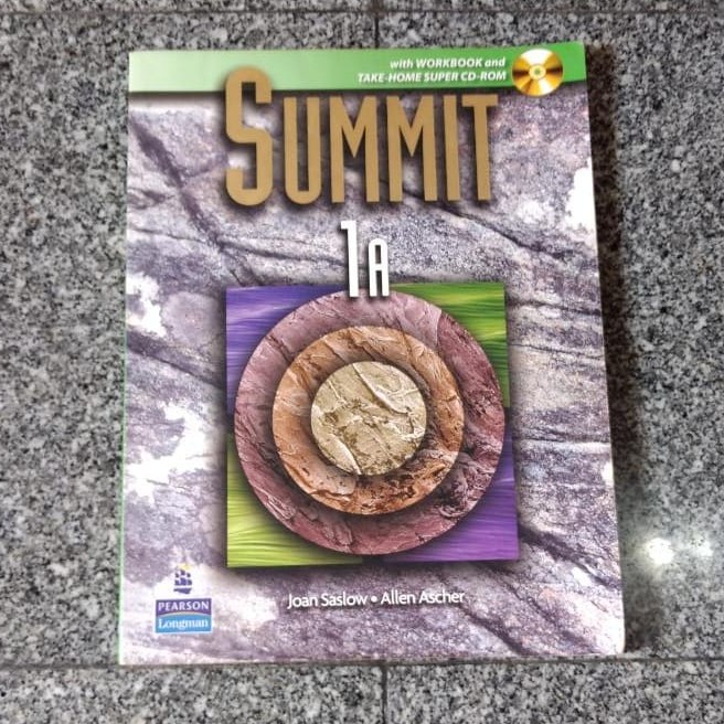 Imagem Livro Summit 1A curso de inglês - aula língua inglessa estrangeira curso de idioma gramática leitura escrita estudo desenvolvimentoJoan Saslow e Allen Ascher natal brochura bazar brechó sebo garimpo desapego literário Literária adolescente Literatura