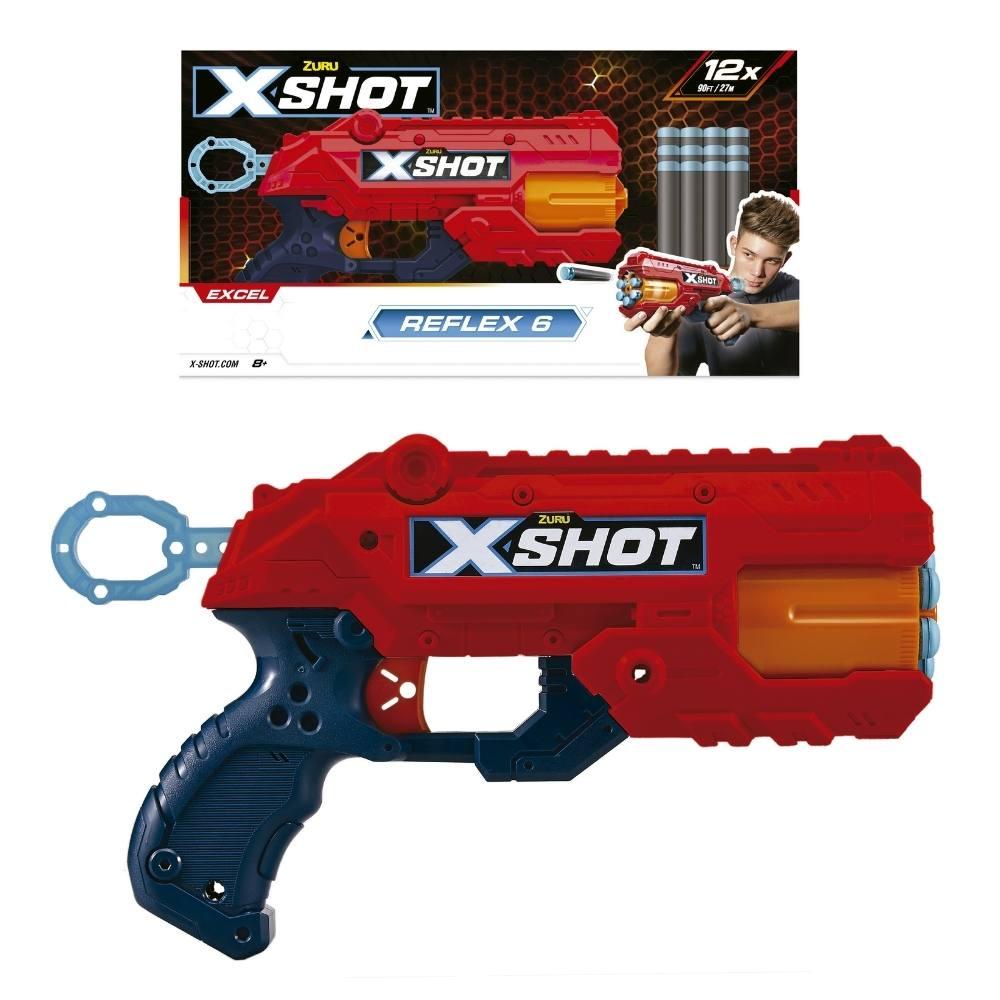 Lancador X-Shot Red - Tk6 - 8 Dardos