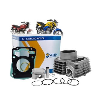 Kit Cilindro Cg Titan Fan 150 Nxr Bros 150 Ate 2015 Cg 150 Mix 09-13 Pistao Aneis