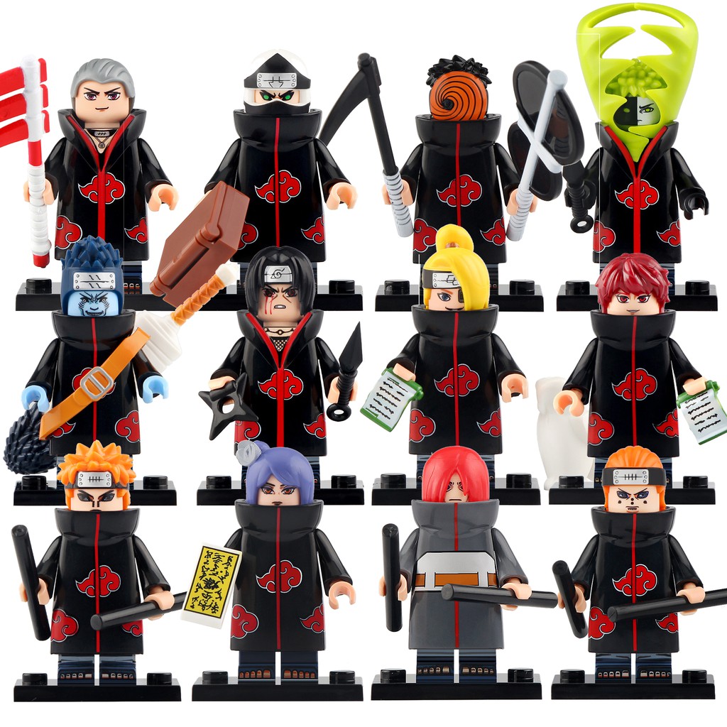 Kit Lego Naruto Akatsuki c/12 Bonecos / Crianças Brinquedos | Shopee Brasil