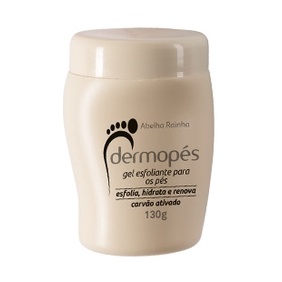 Dermopés Gel Esfoliante Com Carvão Ativado Esfolia Hidrata e Restaura Abelha Rainha 130g