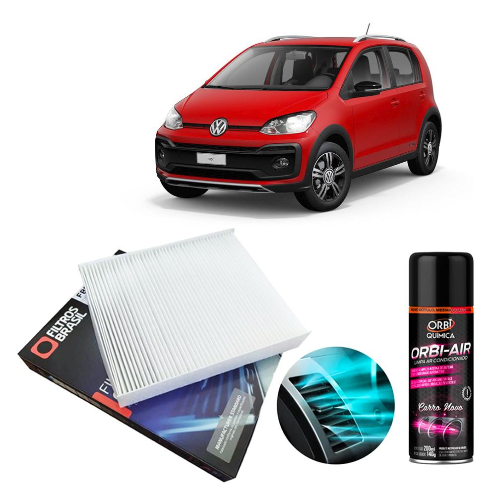 Filtro Cabine Ar Condicionado + Higienizador Vw Up 1.0 2013/