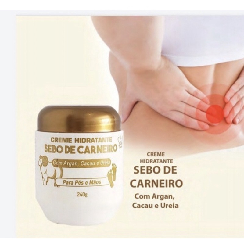 Gel massageador creme sebo de Carneiro 270g aproximada pomada milagrosa ...