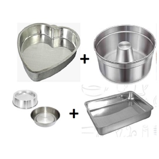 Kit Com 4 Assadeiras Bolo Pudim Coração Ballerine Em Aluminio If35 ***últimas Unidades*** em Oferta na Shopee