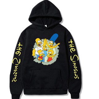 Blusa De Frio Moletom Casaco CanguruOs Simpsons Bart Homer Familia Friends Pipoca Unissex