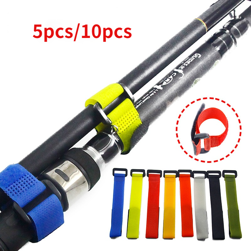 5pcs/10Pcs Fixador De Vara De Pesca Reutilizável Ferramentas