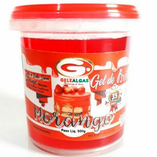 Geléia de brilho morango 500gr Gelealgas