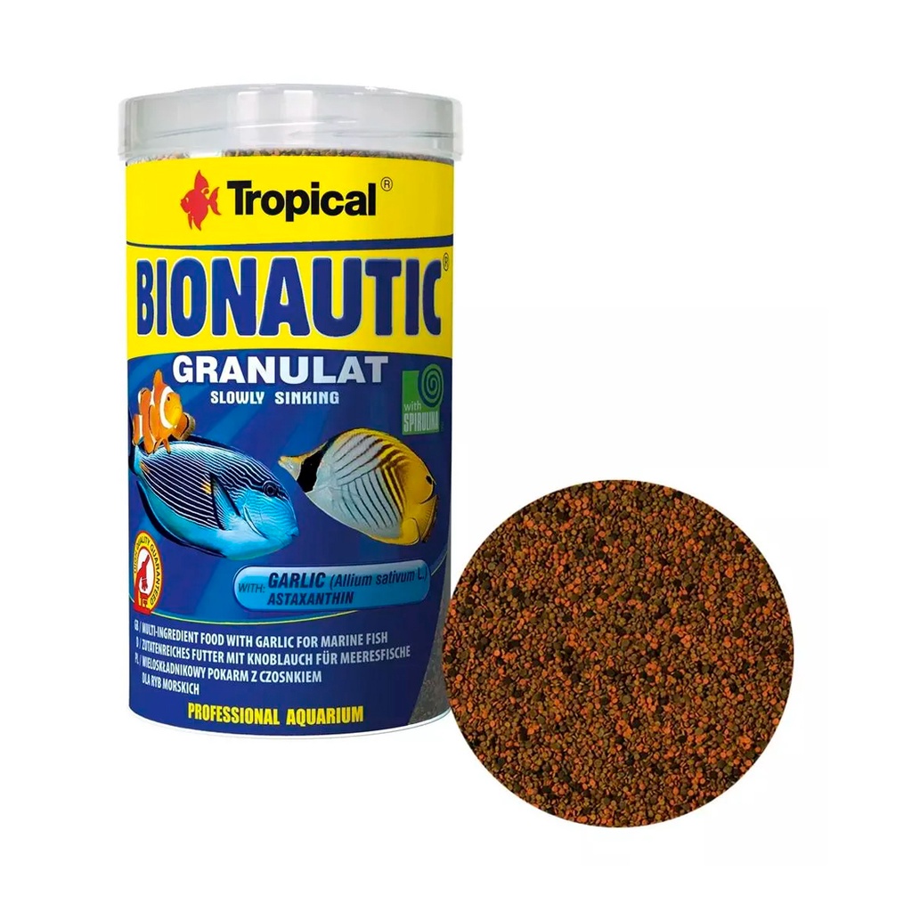 Ração Bionautic Granulat 55g Tropical Para Marinho Espirulina