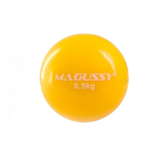 Bola Medicine Ball Soft 0,5 Kg Magussy Amarelo Shopee Brasil
