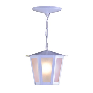 Luminária de Teto Pendente Colonial Sextavada Ideal Iluminação Branco L-1-C