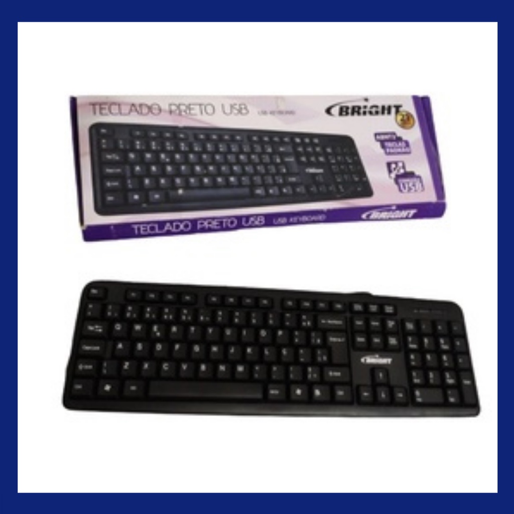 Teclado Basico Para Pc, Teclado c2m, Teclado Preto, Teclado Para Notebook, Teclado Com Fio, Teclado Para Escritorio, Teclado Barato