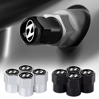 4pcs Tampa De Ar De Liga Metálica Para Carro Prata/Preto Hexagonal Do Núcleo Da Válvula De Pneus Hyundai Personalizar em Oferta na Shopee