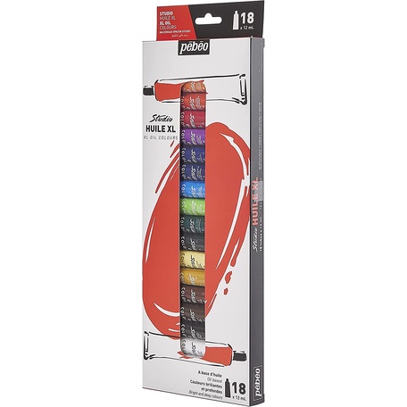 Kit Tinta Óleo Para Pintura Artística Tela Pebeo 18 Cores