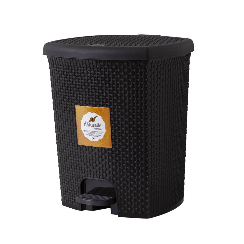 Lixeira Com Pedal Tabaco 14 Litros em Oferta na Shopee