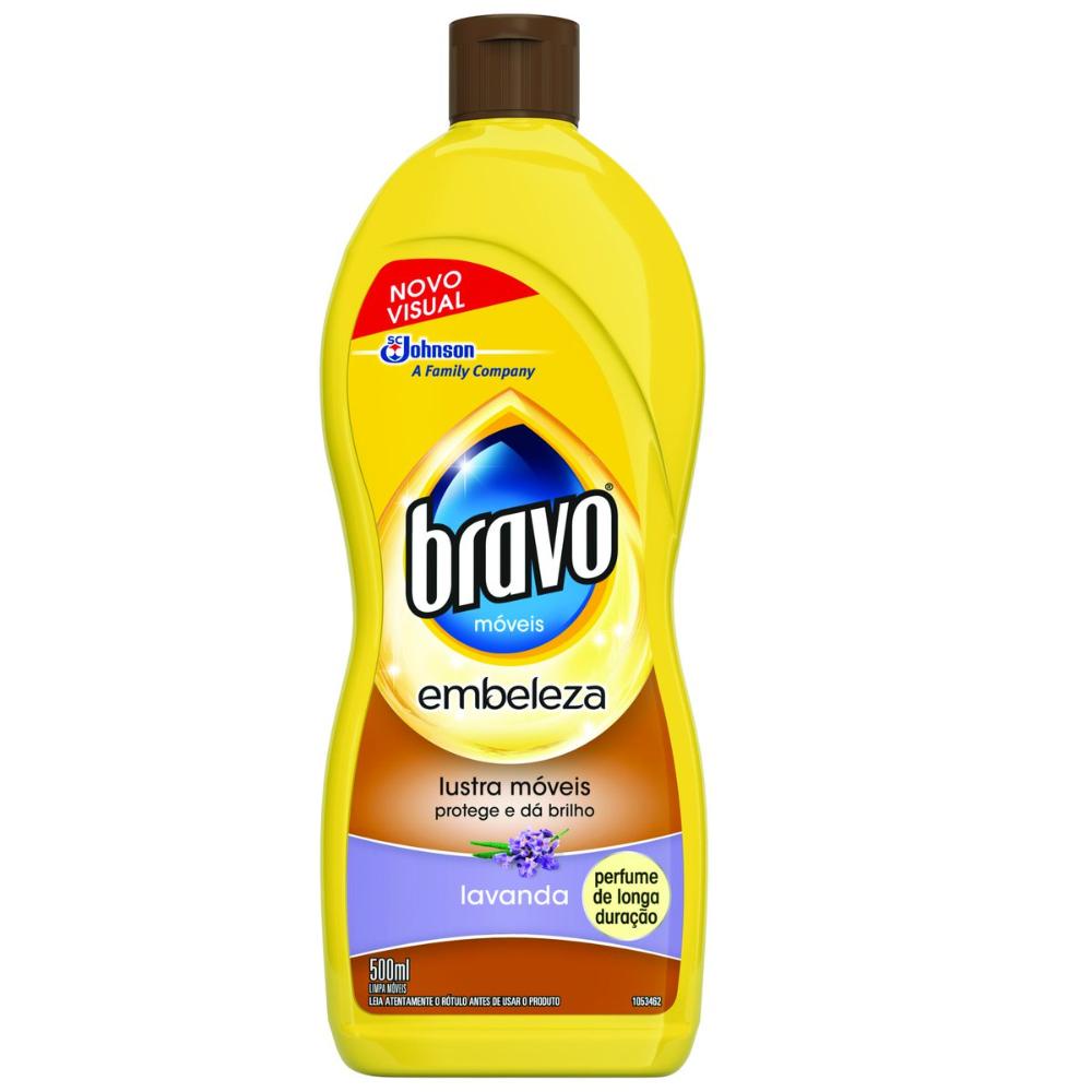Lustra-Móveis Bravo Brilho Prático Lavanda 500ml - Home & Living