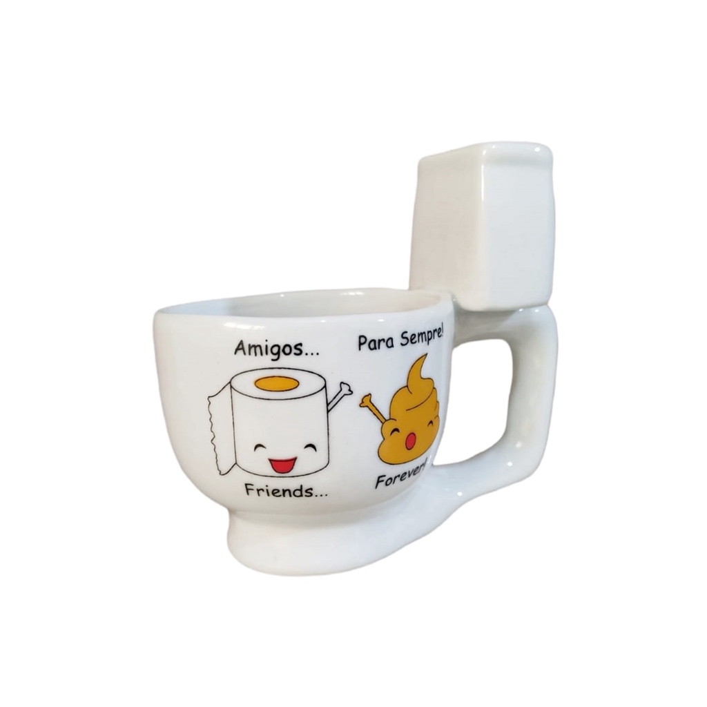 Caneca Modelo Privada Amigos para Sempre de Porcelana em Oferta na Shopee