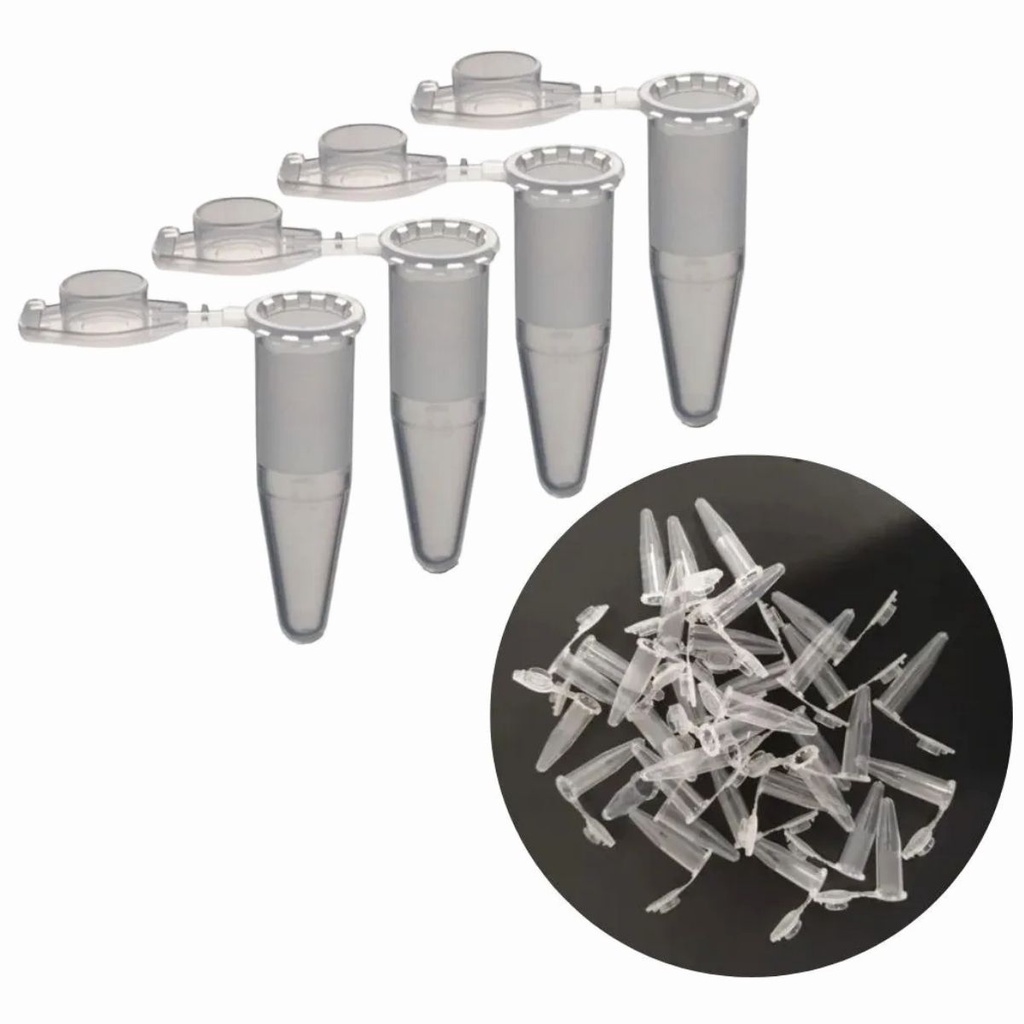 Microtubo 0,5ml Centrifugação Neutro Pino Microtubo Caixa 2.000 Micropino Flaconete Incolor