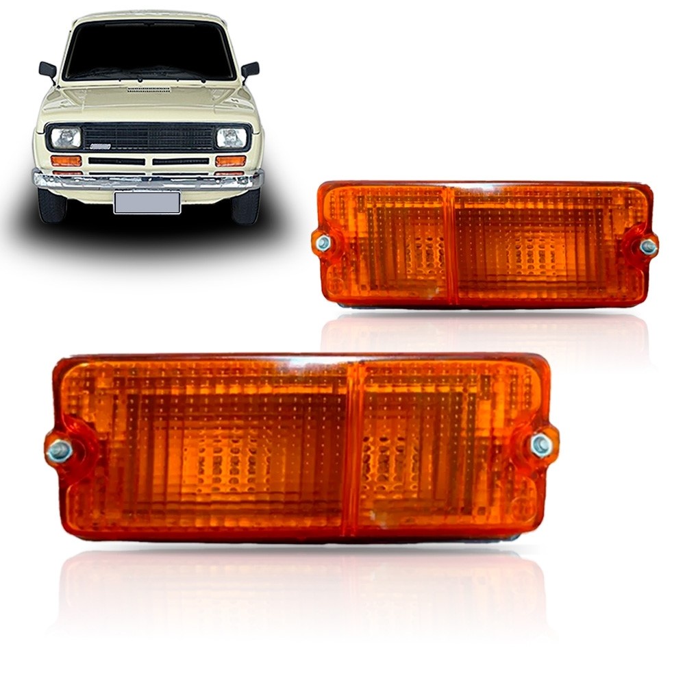 Pisca Seta Dianteiro Fiat 147 1976 1977 1978 1979 Âmbar em Oferta na Shopee