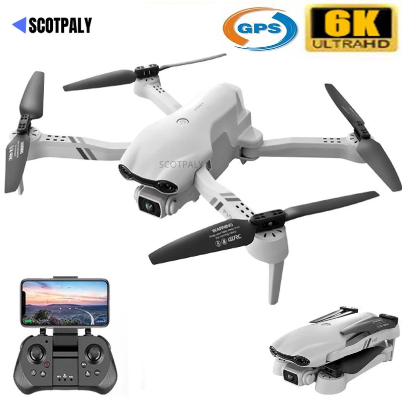 Drone Câmera 6k Duplo Hd F10 Wifi GPS Altura Fixa Quatro Eixos | Shopee  Brasil