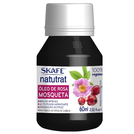 Óleo De Rosa Mosqueta 100% Vegetal Natutrat 60ml - Skafe