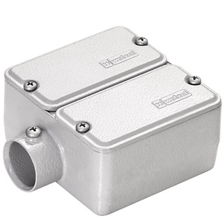 Condulete Tipo E Duplo Cinza Aluminio 3/4 Conduletzel Wetzel