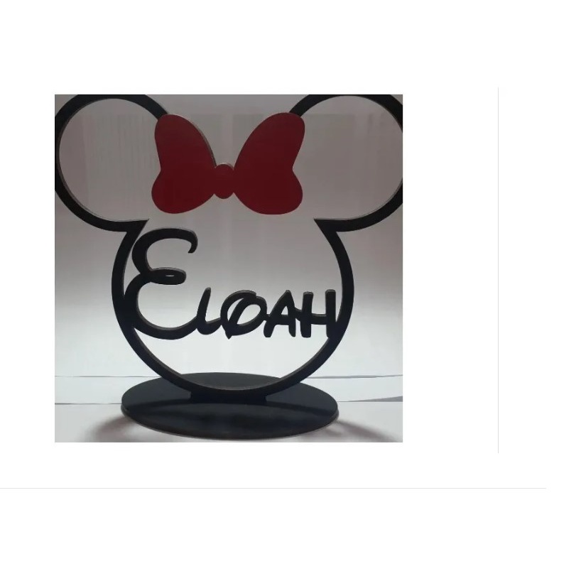 25 centro de mesa minnie ou mickey decoração festa lembrancinhas em Oferta na Shopee