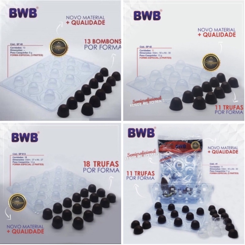 Novidade Formas BWB Silicone a Trufas Alto Rendimento SEMI-PROFISSIONAL// - Home & Living