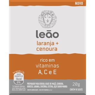 Vitamínico Leão - Laranja e Cenoura 10 Sachês