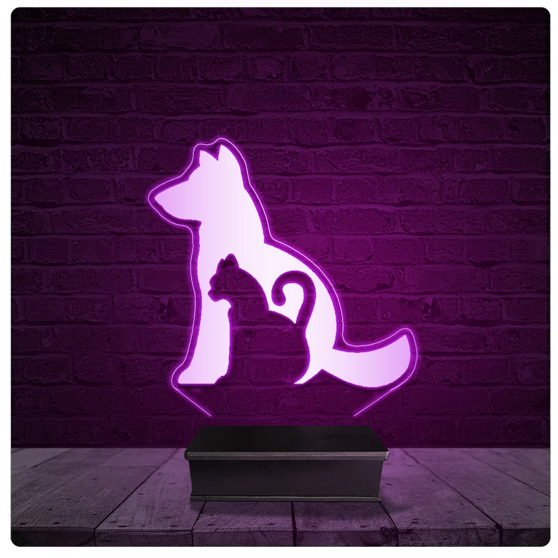 Luminária Acrílico Pet shop vereterinaria cachorro gato