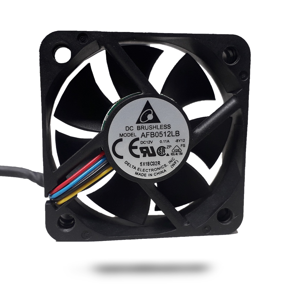 Cooler Fan Delta 12v 0.11 50x50x15mm Afb0512lb alta rotação 4000RPM  silencioso com PWM