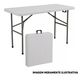 Mes Dobrável Grande De 1,22m Casa Camping Vira Maleta