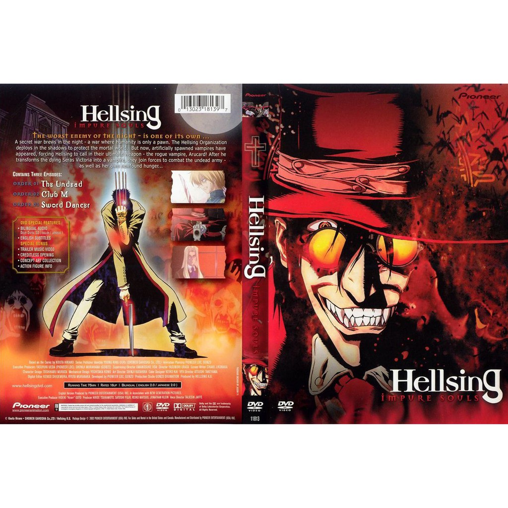 Hellsing + Hellsing ultimate 2 series completas anime 3 dvds | Shopee Brasil