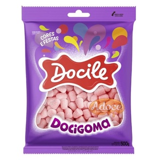 Bala De Goma Docigoma Goma Festa Mini Sino 500g Docile Rosa