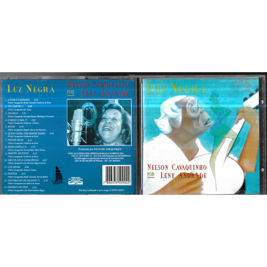 Cd Original Nelson Cavaquinho Com Leny Andrade Luz Negra
