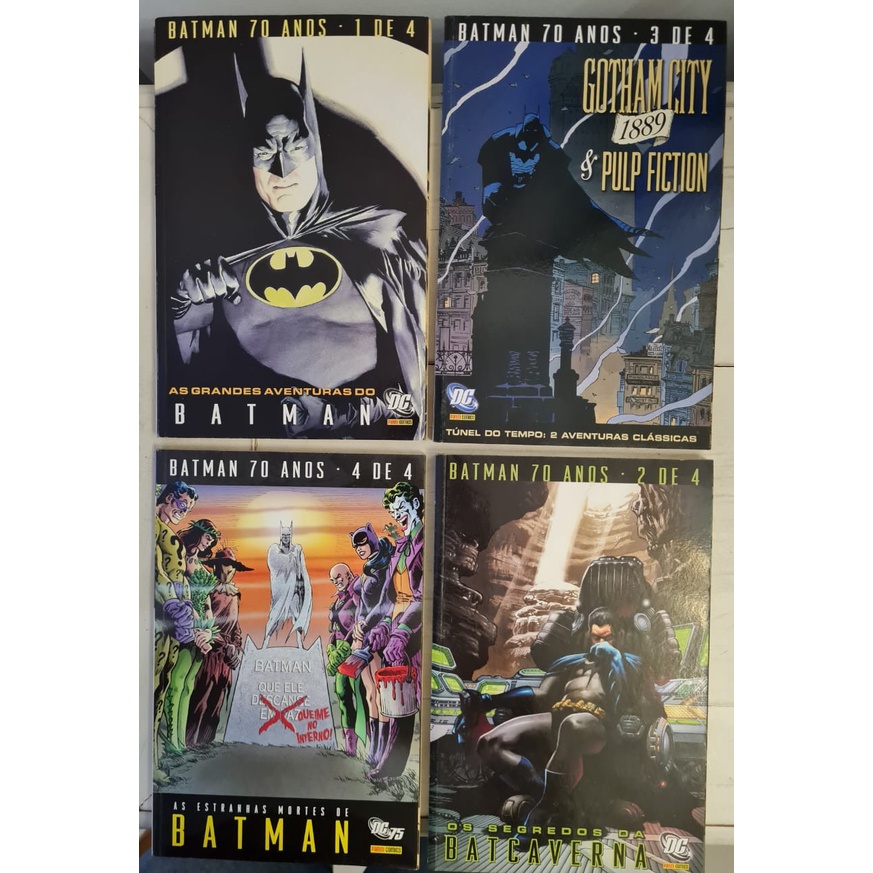 Batman 70 Anos - As Grandes Aventuras - 4 Volumes - Completa | Shopee Brasil