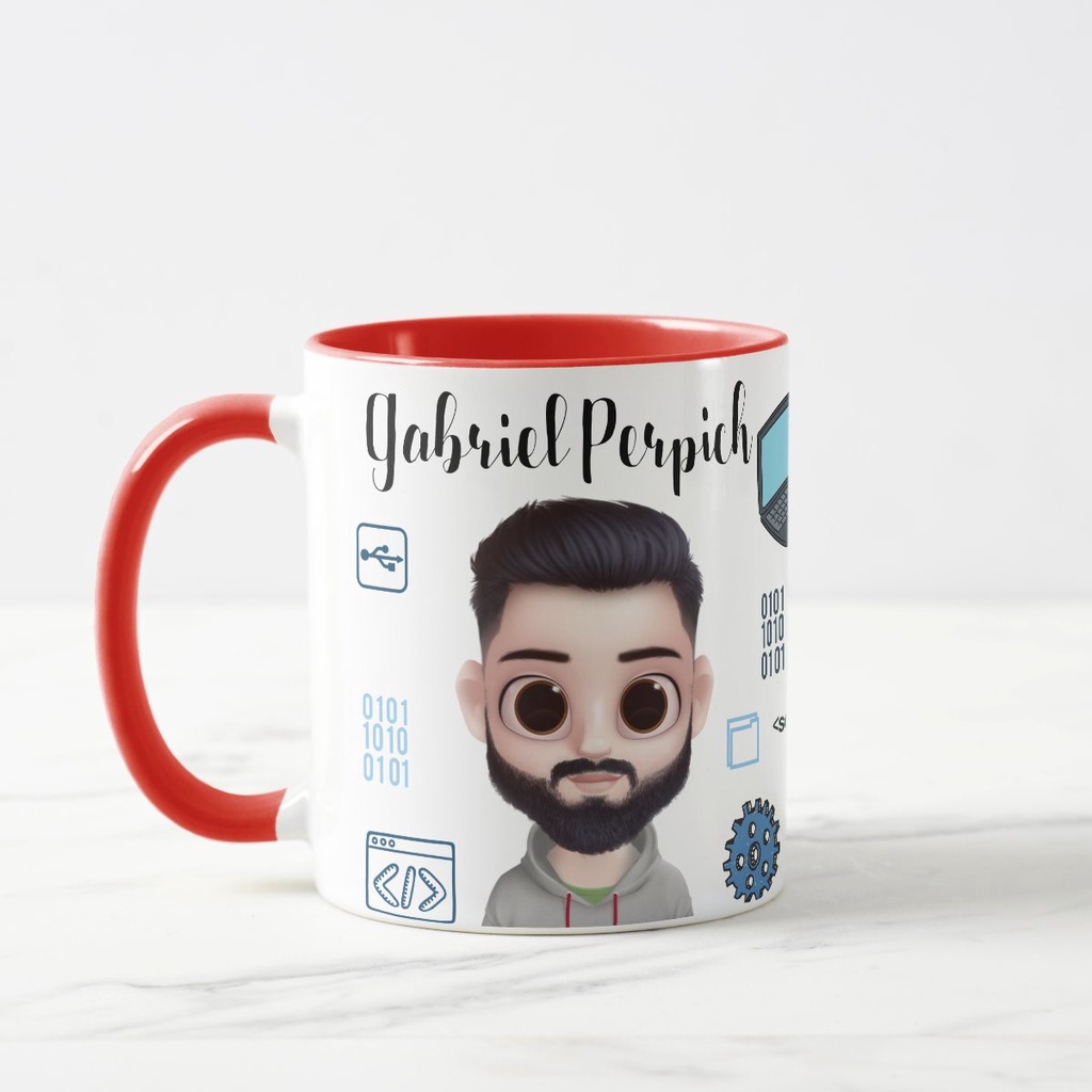 Caneca Profissão Tecnologia Informática Personalizada Com Avatar