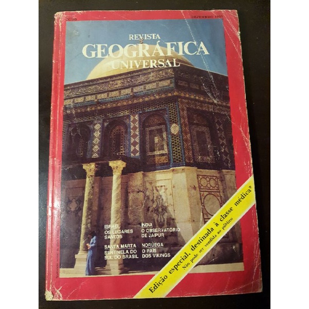 Revista Antiga Geográfica Universal Dezembro 1981