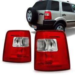 Lanterna Ecosport 2004 2005 2006 2007 Cristal Vermelha