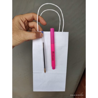 Sacola Papel Kraft Pequena com Alça - 20 unidades para Cosméticos Cookies Doces Laços Lembrancinha em Oferta na Shopee