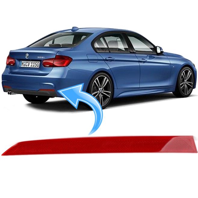 Olho De Gato Refletor Parachoque Traseiro Bmw 320i 330i 335i De 2016 À 2019 - Direito