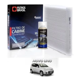 Filtro De Ar Condicionado Cabine Automotiva Fiat + Higienizador Treatment Clean Granada Air
