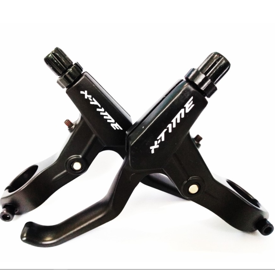 Par Manetes de Freio para Bicicleta 2 Dedos Aluminio Mtb Freio V-brake X-time