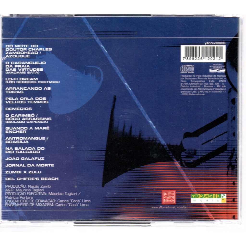 CD NAÇÃO ZUMBI RADIO YB MUSIC 2000 MANGUEBEAT Shopee Brasil Nação Zumbi『Rádio