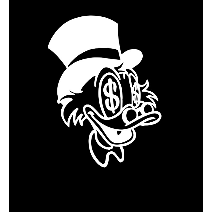 Adesivo Tio Patinhas Fique Rico Ou Morra Tentando Shopee Brasil