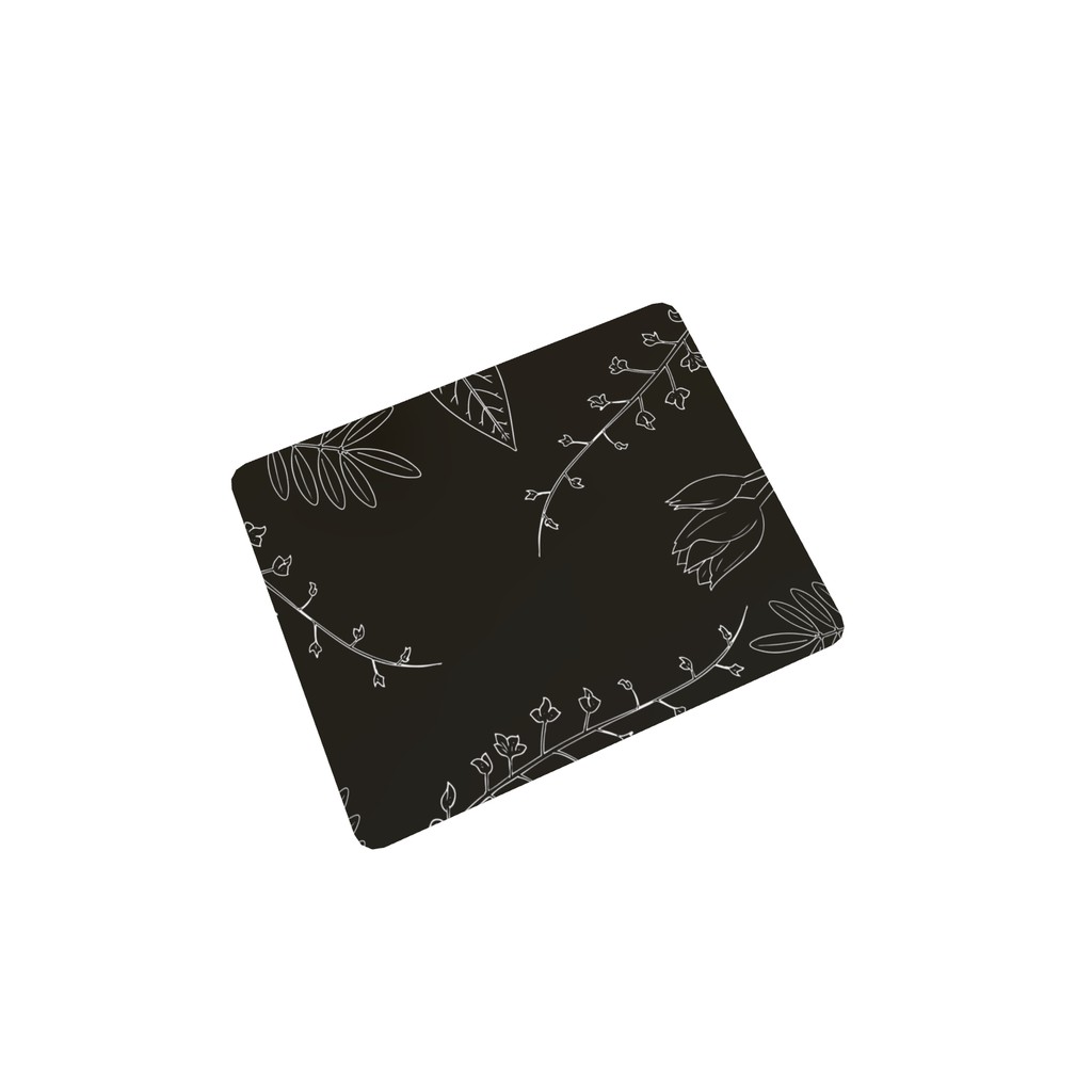 Mouse pad retangular Preto com Flores em Oferta na Shopee